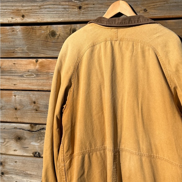 Vintage L.L. Bean women’s long chore coat / Trench Coat Brown corduroy - Picture 9 of 16